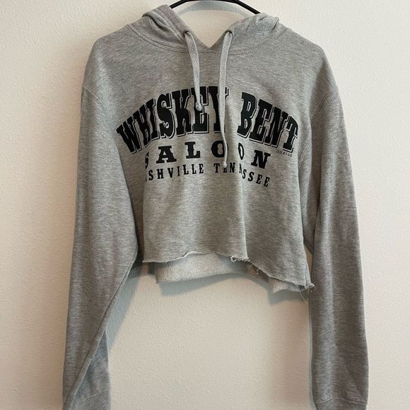 Tops - Whiskey Bentley Saloon Nashville Cropped Hoodie Size Medium